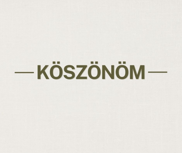 További köszönetek