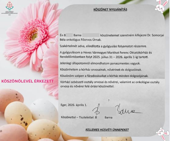 Köszönetnyilvánítás