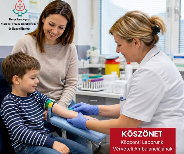 Köszönetek Központi Laborunk Vérvételi Ambulanciájának!